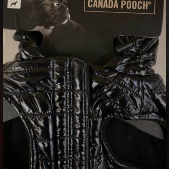 CANADA POOCH LTD (NWT) BLACK SHINY PUFFER VESTSize 20 (50 CM) 33-40LB (15-18 KG) - Picture 3 of 7